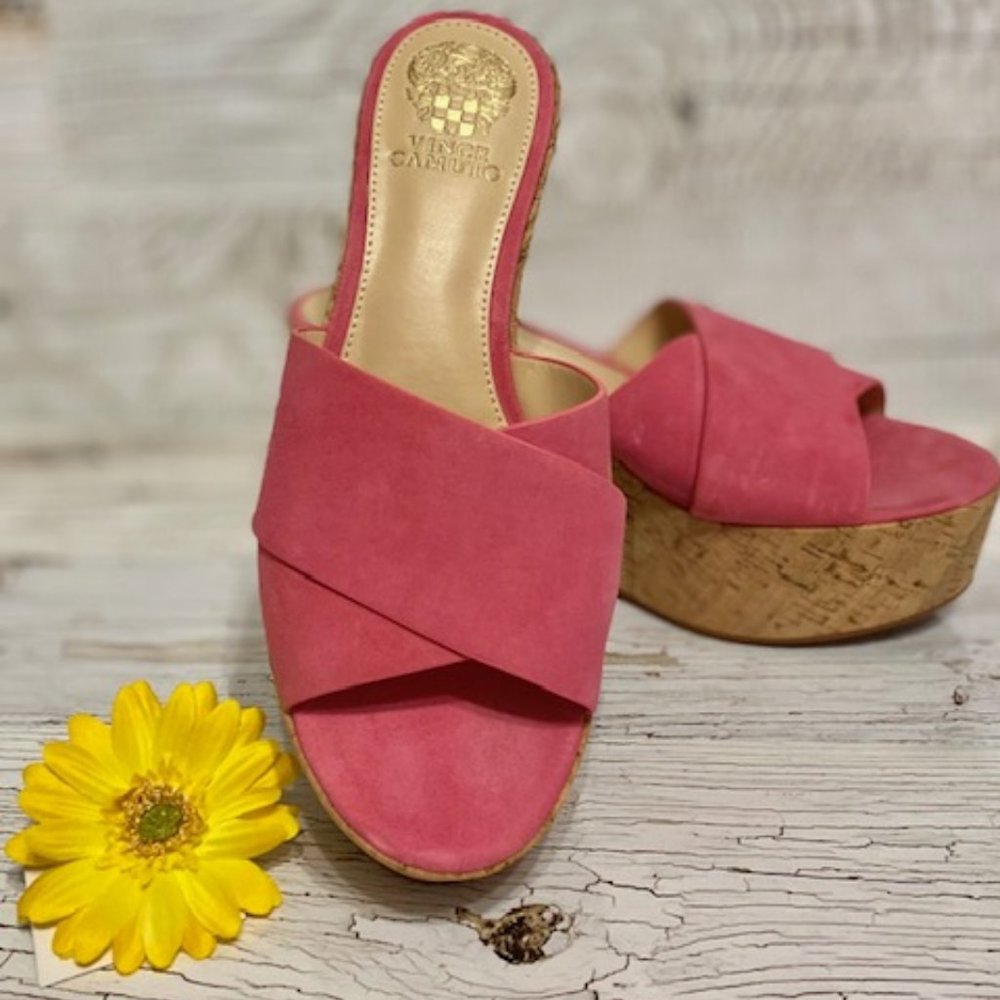 Vince Camuto Pink wedge.